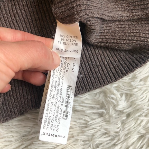 Zara Brown Button Front  Cardigan Front Pockets S - Picture 4 of 7